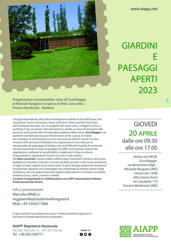 Giardini e Paesaggi Aperti 2023